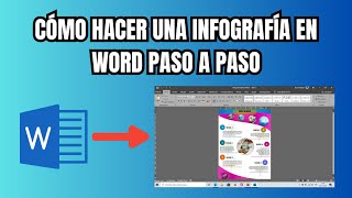 Cómo hacer una infografía en Word PASO A PASO [upl. by Atiuqiram21]