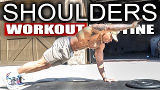 15 MINUTE INTENSE SHOULDER WORKOUTNO EQUIPMENT [upl. by Calv]