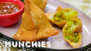 How To Make Samosas with Chintan Pandya [upl. by Dinnage580]