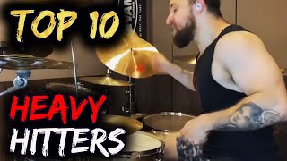 Top 10 HARDEST Hitting Drummers [upl. by Nivlem]