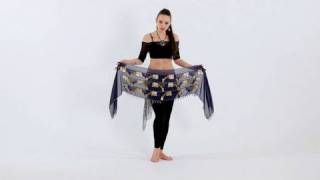 How to Use a Belly Dancing Hip Scarf  Belly Dancing [upl. by Klockau]