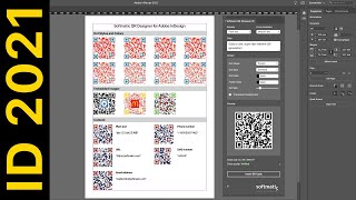 Create QR codes in Adobe InDesign  branded vanity QR with logo and images [upl. by Adelia]