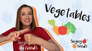 Makaton Topic  VEGETABLES  Singing Hands [upl. by Averyl]