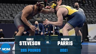 Gable Steveson vs Mason Parris 2021 NCAA Title 285 lbs [upl. by Ivey]