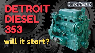 Trying to Start a Detroit Diesel 353 for the First Time Dynahoe 160 Part 2 [upl. by Leonerd406]