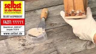 presto Holzspachtel  Reparatur im passenden HolzFarbton [upl. by Adehsor750]