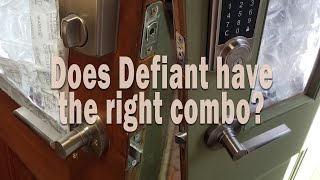 Defiant Electronic Deadbolt Combo pack install [upl. by Ettesel475]