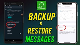 How to Backup and Restore Whatsapp Messages Android and iOS [upl. by Doane274]