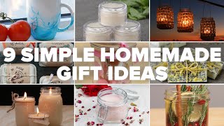 9 Simple Homemade Gift Ideas [upl. by Ahsinev243]