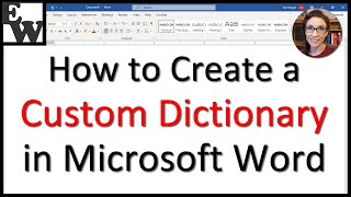 How to Create a Custom Dictionary in Microsoft Word [upl. by Rhoades342]