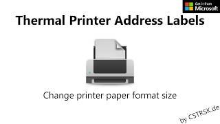 Change printer Paper format size in Windows 10 [upl. by Leirbma551]