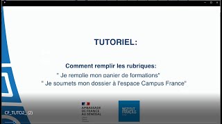 Partie 2 Tutoriel comment remplir son dossier Campus France [upl. by Clarence]