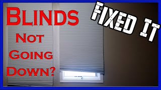 Window Blinds Not Going Down [upl. by Anawt]