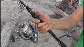 Telescopic Fishing Rod Review  Sougayilang Portable and Collapsible Pole [upl. by Rumery]