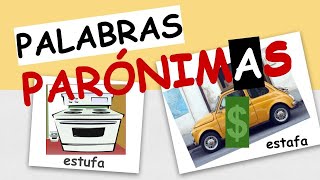 Palabras PARÓNIMAS l tema explicado [upl. by Akiam]