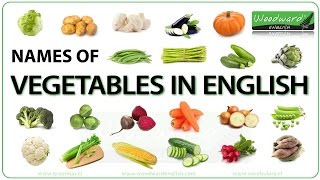 Vegetables in English  Names of Vegetables  Learn English Vocabulary  ESOL Vegetables Names [upl. by Reis534]