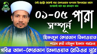 Hifzul Quran Tilawat 1 To 5 Para  হিফজুল কুরআন ১ থেকে ৫ পারা এক সাথে  Quri Saiful Islam Parvez [upl. by Ramsey438]