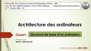 AO Cours1 L2 Informatique [upl. by Nayek]