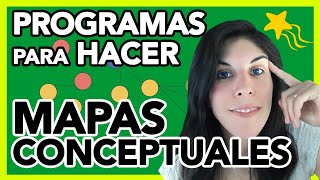 PROGRAMAS para hacer MAPAS CONCEPTUALES [upl. by Larine184]