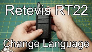 Retevis RT22  Changing the Language [upl. by Kelwen448]