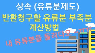 상속 제7부 상속인의 유류분과 반환청구할 유류분 부족분 계산방법 [upl. by Mazlack]