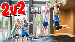 HOUSE 2V2 Mini Basketball Injury Warning [upl. by Lemire]