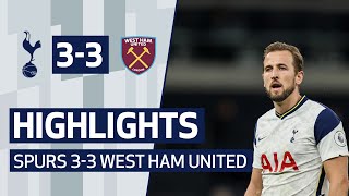 HIGHLIGHTS  SPURS 33 WEST HAM UNITED [upl. by Domonic]