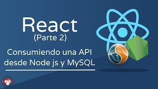 Como consumir una API con React Parte 2  CRUD con React Node js MySQL y Express [upl. by Weinstock]