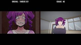 Yandere Simulator  Driven To Murder  COMPARISON [upl. by Grissom571]