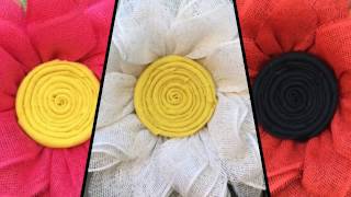 Daisy Wreath Tutorial  Julies Wreath Boutique [upl. by Kcinimod]