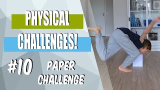 Physical Challenges  10 the paper  PE at homeschool activity [upl. by Eibocaj]