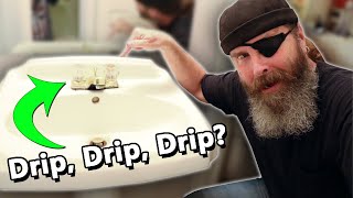 How to Fix a Dripping Bathroom Sink Faucet Double Handle [upl. by Aday]