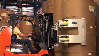 Cascade Paper Roll Clamps  Lift Truck Roll Handling [upl. by Nasah]