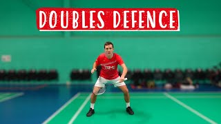 How To Defend In Doubles  The Fundamentals Of Badminton Defence [upl. by Yhtnomit]