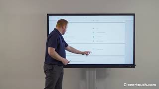 Clevertouch  IMPACT amp IMPACT Plus Settings [upl. by Pearman]