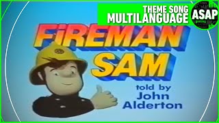 Fireman Sam 1987 Theme Song  Multilanguage Requested [upl. by Jasik]