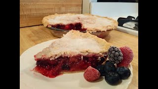 Mixed Berry Pie with Frozen Berries 🍓🥧👨‍🍳 [upl. by Deirdra]