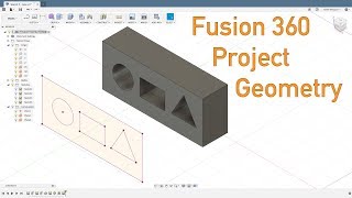 Fusion 360  Project Geometry Options [upl. by Eloise343]