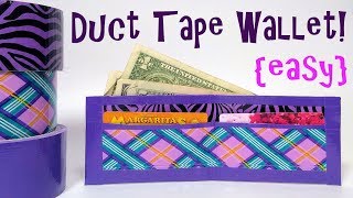 EASY Duct Tape Wallet Tutorial [upl. by Peers]