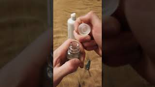 How to open and refill travel size contact solution bottles [upl. by Guod]