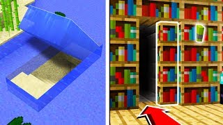 TOP 5 SECRET BASES You Can Make in Minecraft TUTORIAL [upl. by Atiuqcaj363]