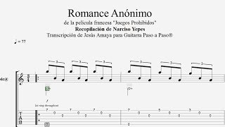 Romance Anónimo  N Yepes  Tablatura por Jesús Amaya [upl. by Anidene]