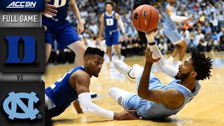 Duke vs North Carolina Full Game  201920 ACC Mens Basketball [upl. by Reve]