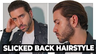 The Perfect Slicked Back Hairstyle Tutorial  Mens Hair 2021 [upl. by Howzell]