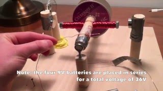 Powerful Homemade Electric Motor Physics Explained [upl. by Yesdnil]