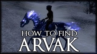 Skyrim Dawnguard  How To Get Arvak New Dawnguard Horse [upl. by Alisander]