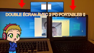 Comment avoir un DOUBLE écran sur 2 PC PORTABLE [upl. by Edelstein]