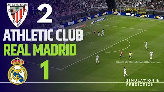 ATHLETIC CLUB 21 REAL MADRID • Highlights • La Liga 2425  SimulaciónRecreación [upl. by Musser]