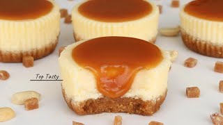 MINI CARAMEL CHEESECAKE RECIPE  So Simple Way To Make The Perfect Cheesecake  Top Tasty Recipes [upl. by Baldridge695]