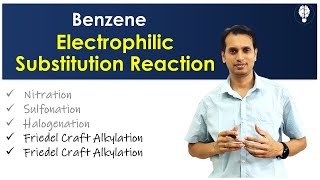 Benzene Part 7 Electrophilic Substitution Reactions  Friedel Crafts Alkylation and Acylation [upl. by Anhaj]